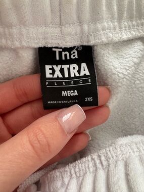 TNA White Embroidered Fleece Top